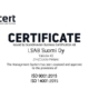 LSAB Finland certifierade enligt ISO 9001 och ISO 14001